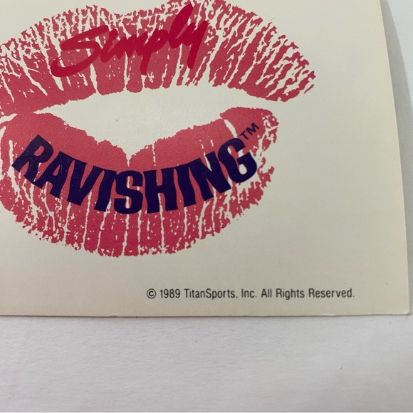 Ravishing Rick rude titan wrestling card #104 -1989 simply ravishing Preowned - Picture 5 of 5